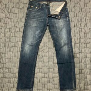 Armani Exchange Blue Slim Straight Jeans